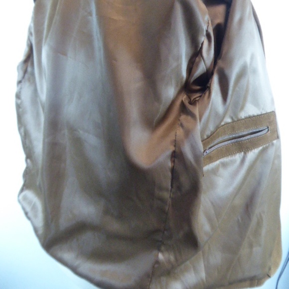 BETTINA RIZZI ARGENTINA BROWN SUEDE COAT BLAZER M - Picture 8 of 8